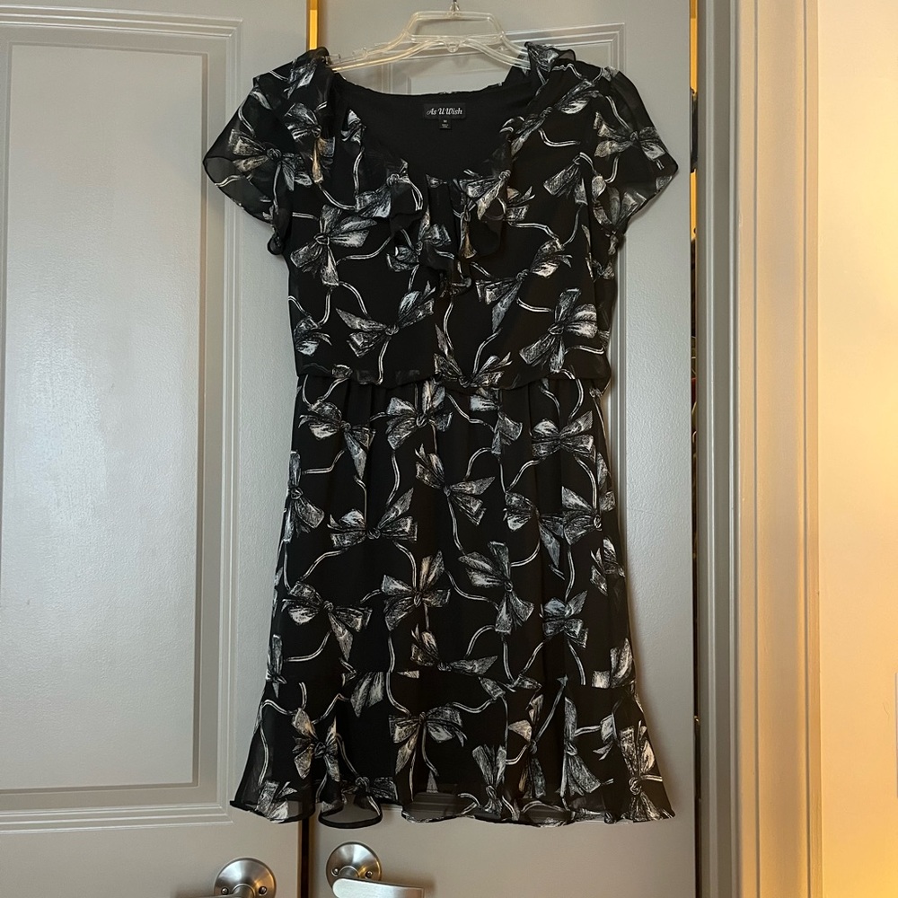 Black & White Patterned Dress